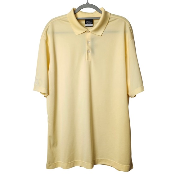 Nike Other - NIKE‎ GOLF DRI-FIT YELLOW POLO MENS XL OHIO VALLEY FLOORING NWT